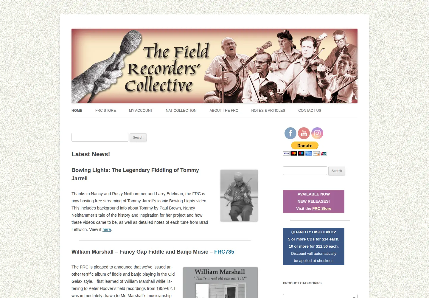 Screenshot of fieldrecorder.org