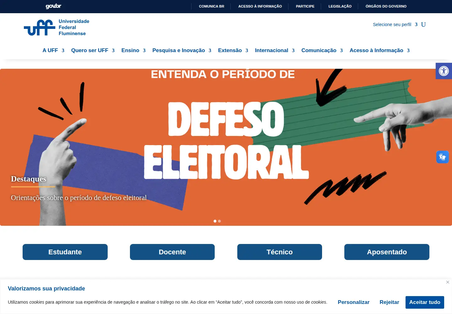 Screenshot of uff.br