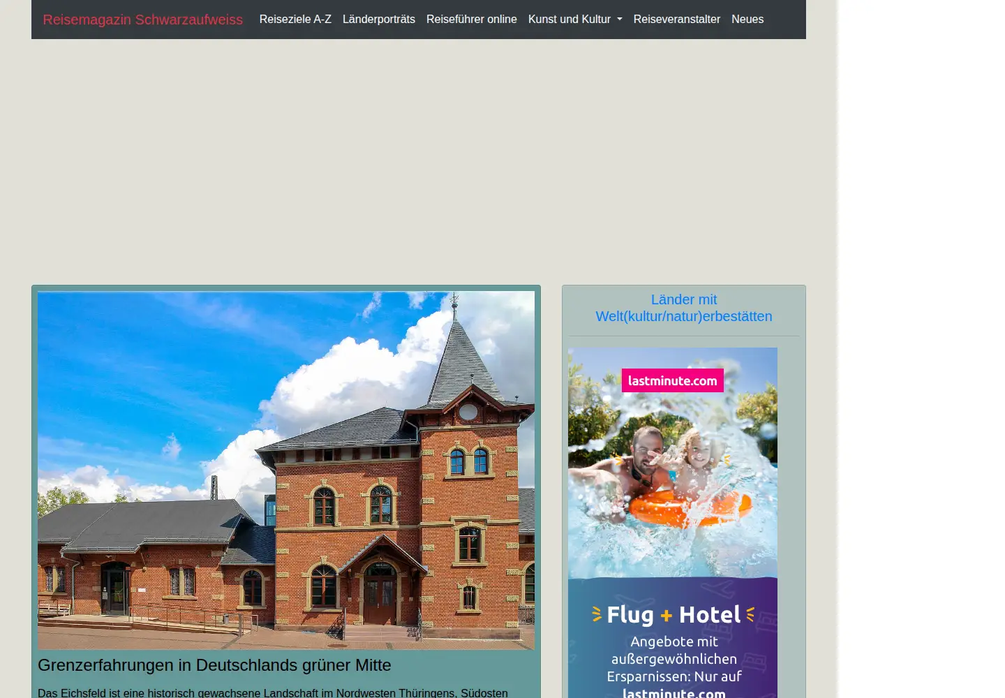 Screenshot of schwarzaufweiss.de