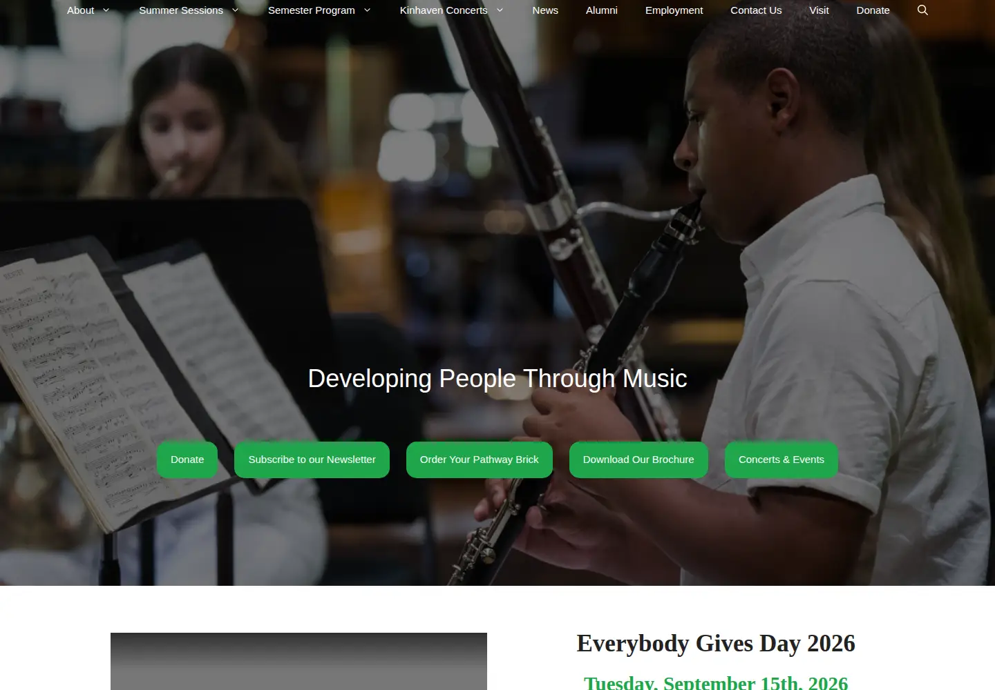 Screenshot of kinhaven.org