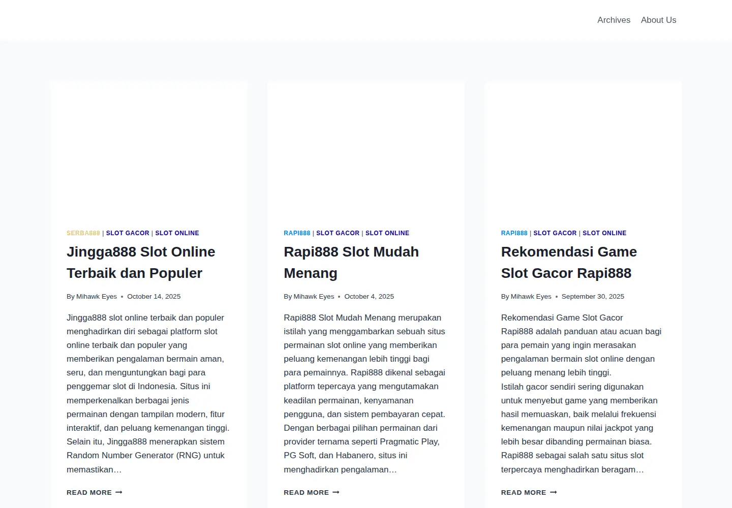 Screenshot of mjinf.co.uk