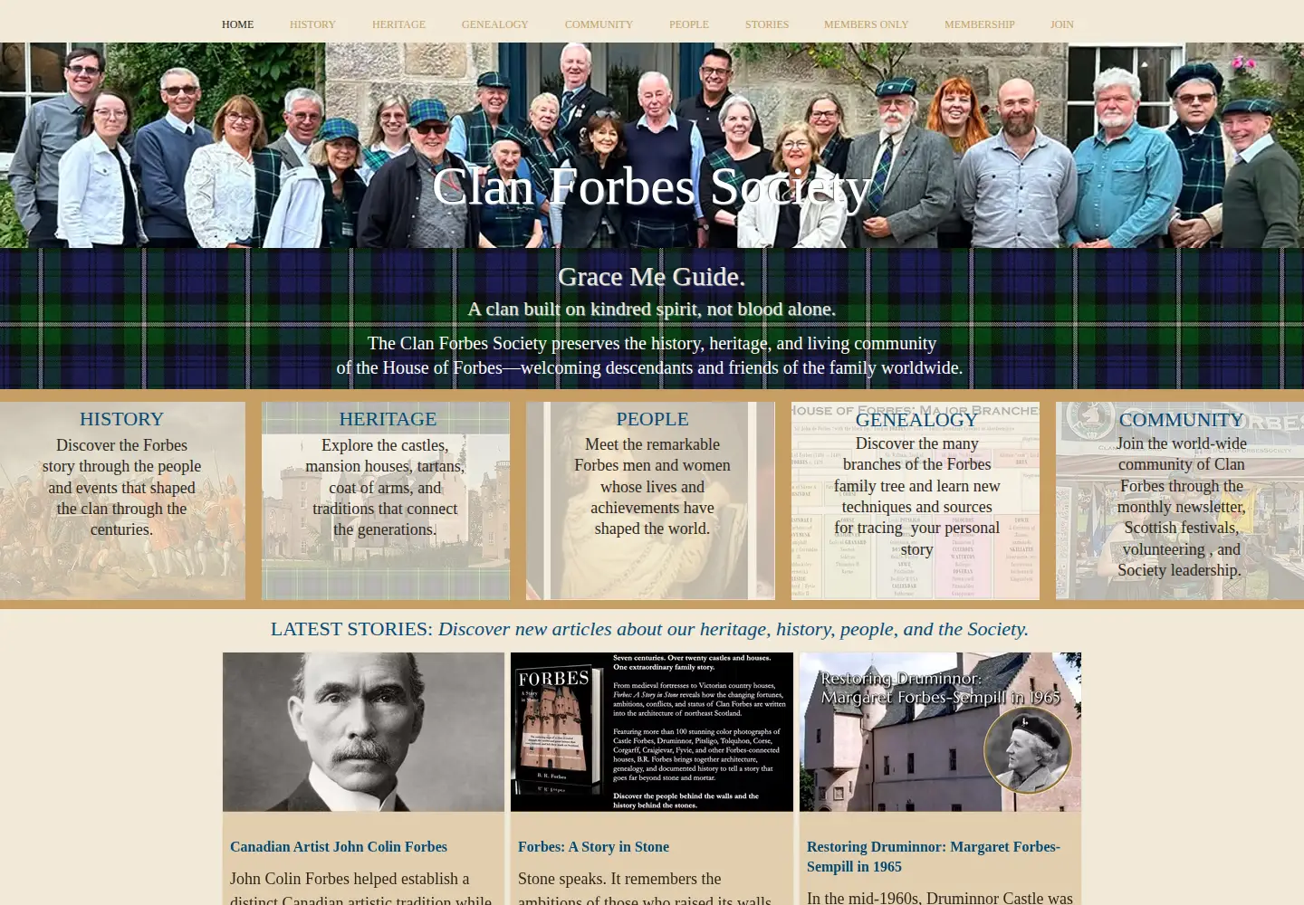 Screenshot of clan-forbes.org