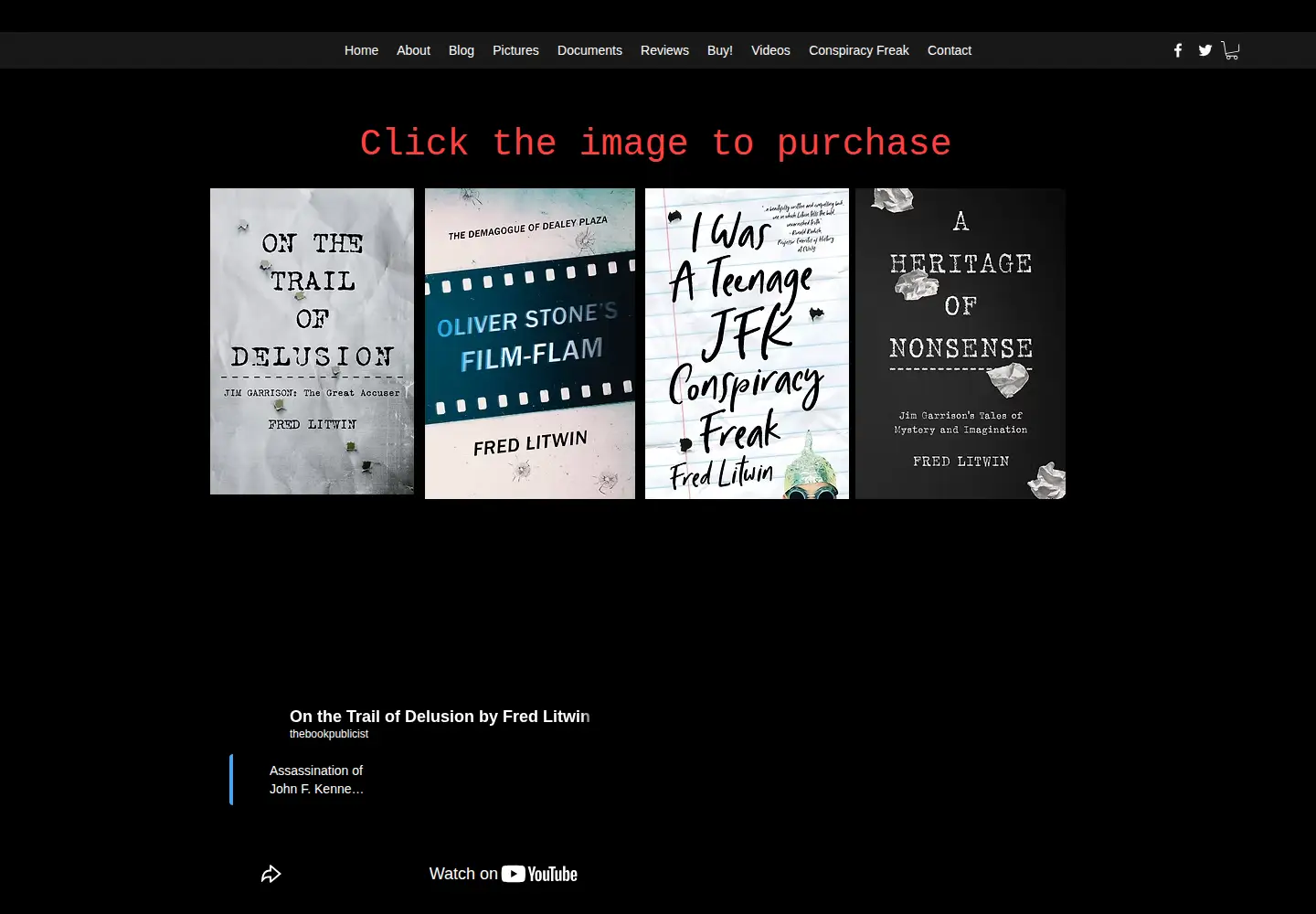 Screenshot of onthetrailofdelusion.com