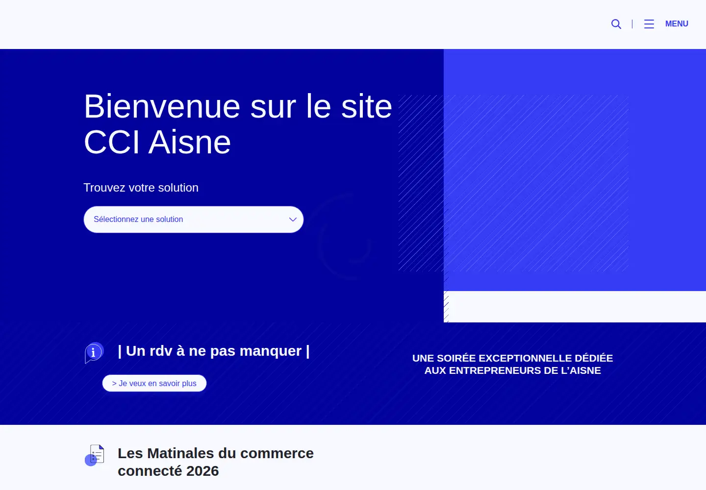 Screenshot of aisne.cci.fr