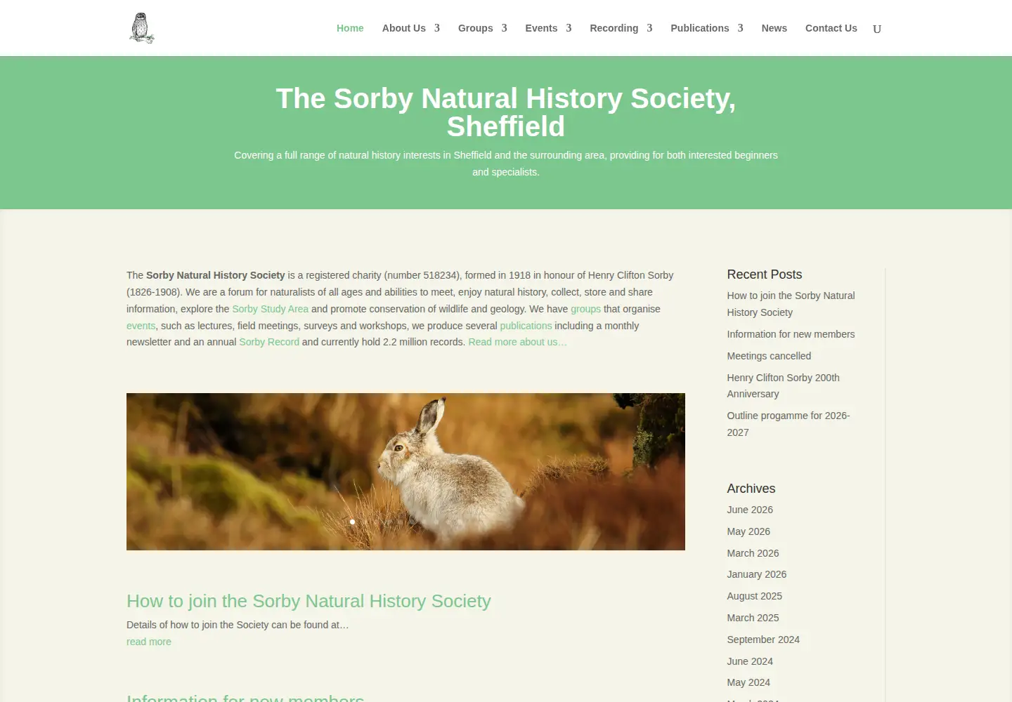 Screenshot of sorby.org.uk