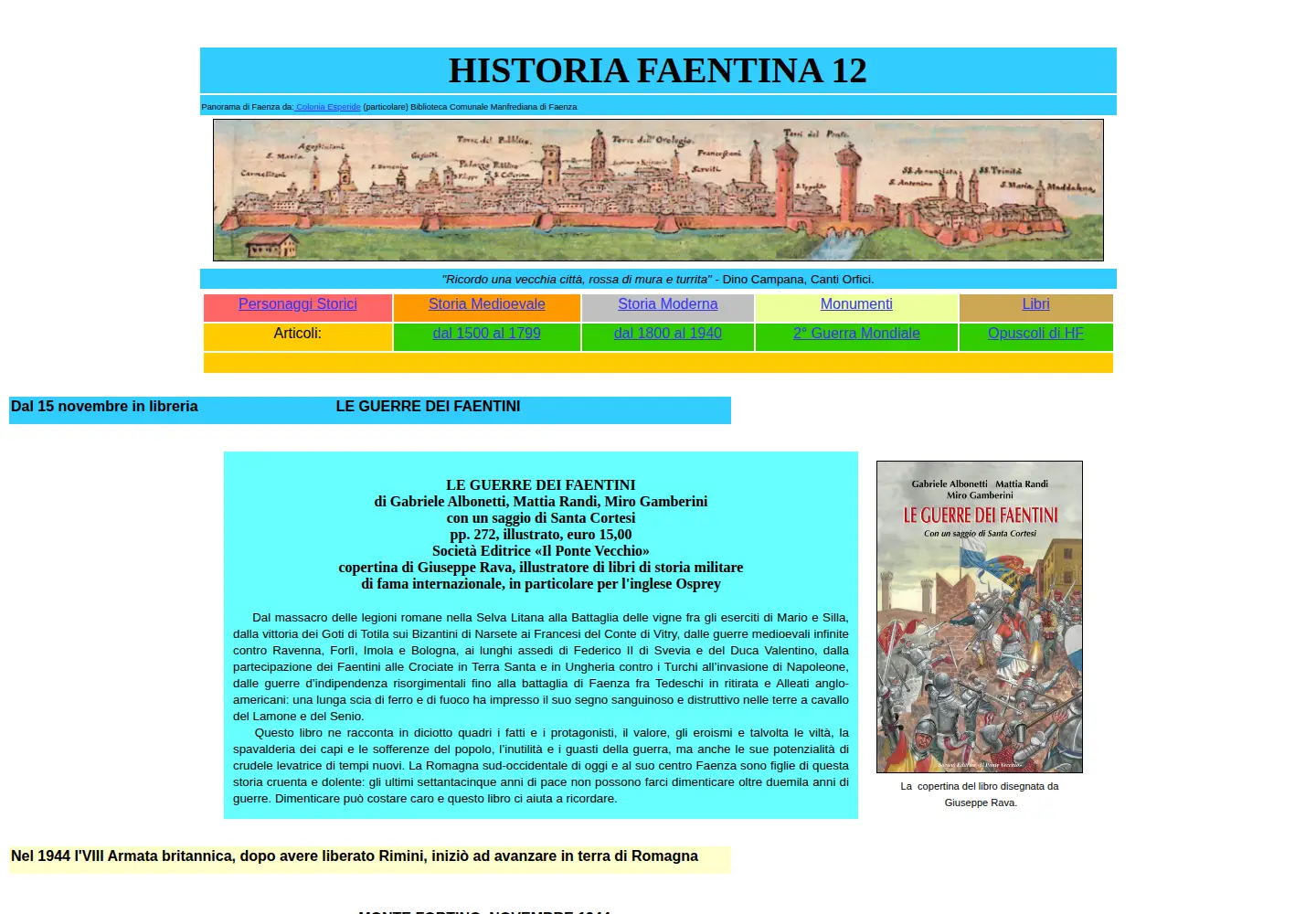 Screenshot of historiafaentina.it