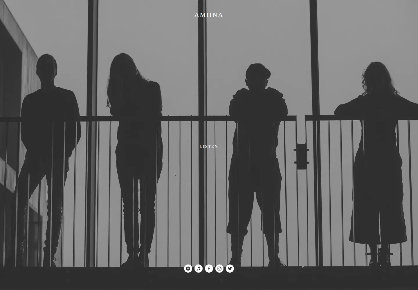 Screenshot of amiina.com