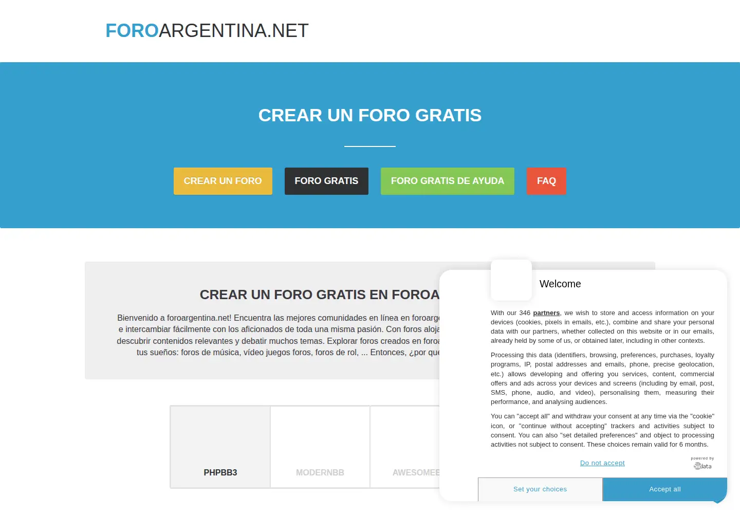 Screenshot of foroargentina.net