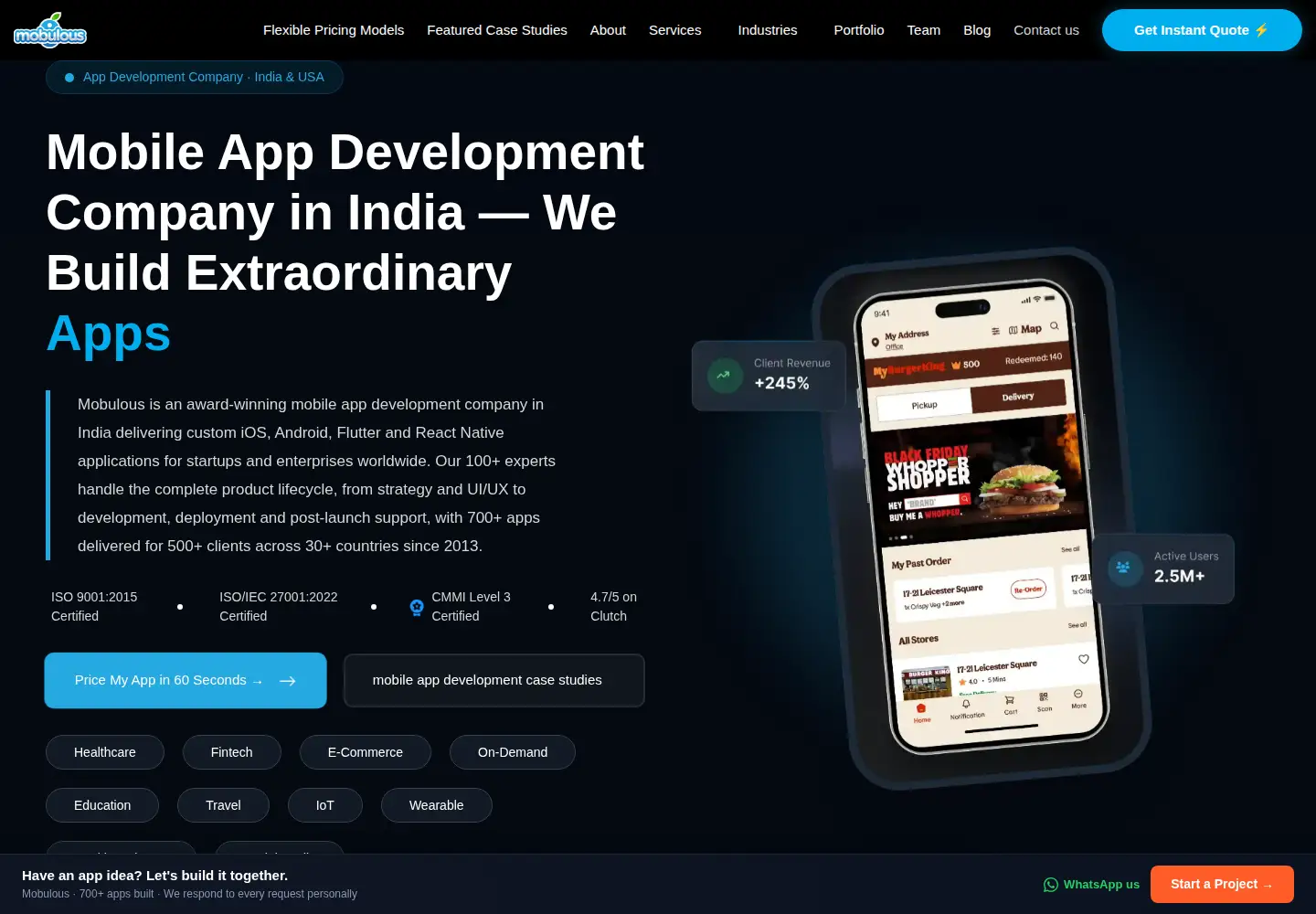 Screenshot of mobulous.com