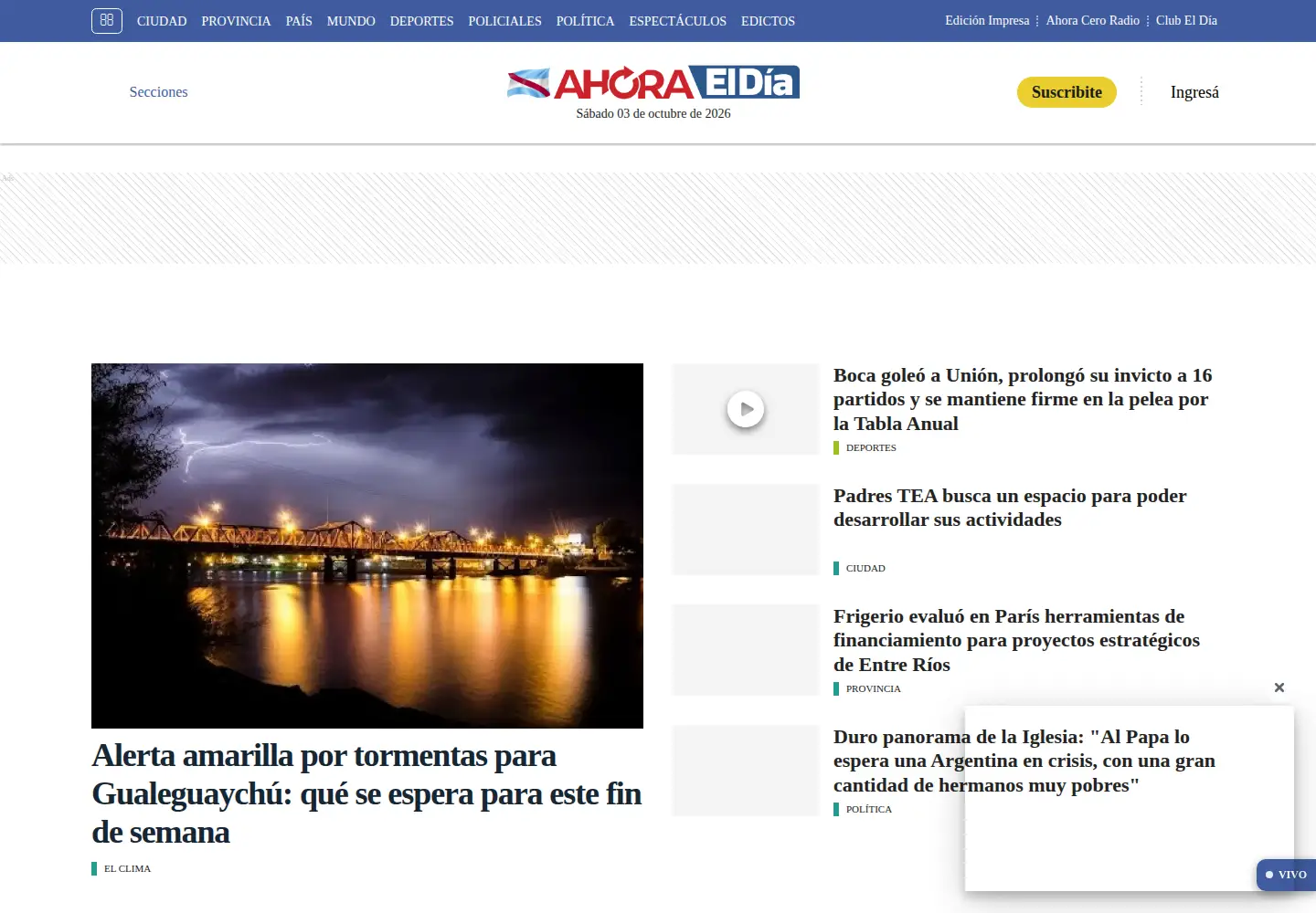 Screenshot of eldiaonline.com