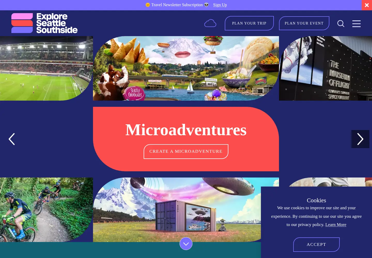 Screenshot of seattlesouthside.com