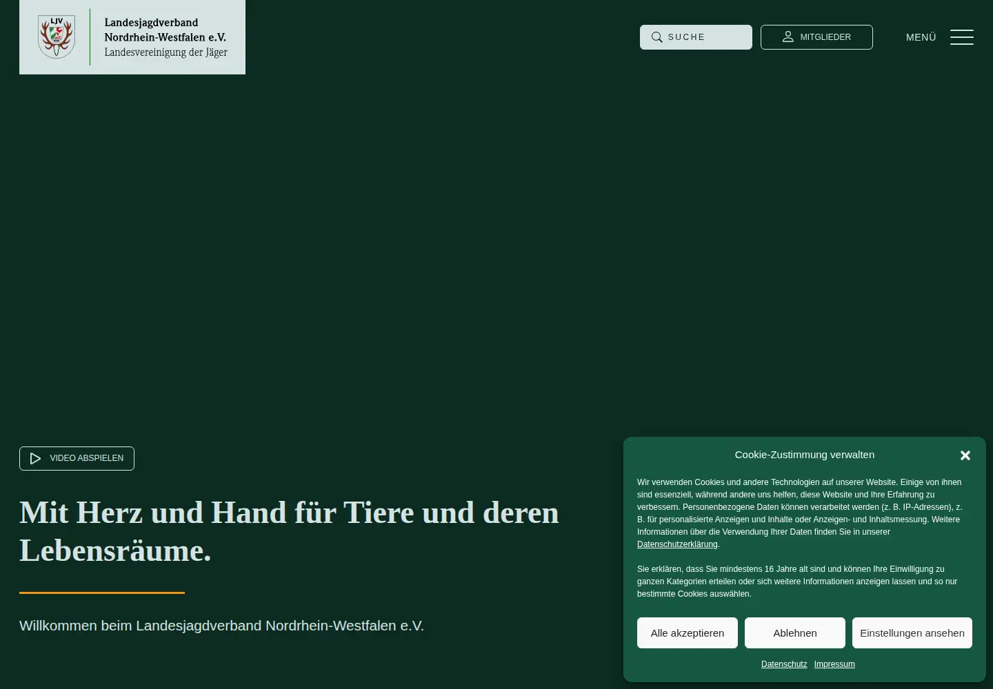 Screenshot of ljv-nrw.de