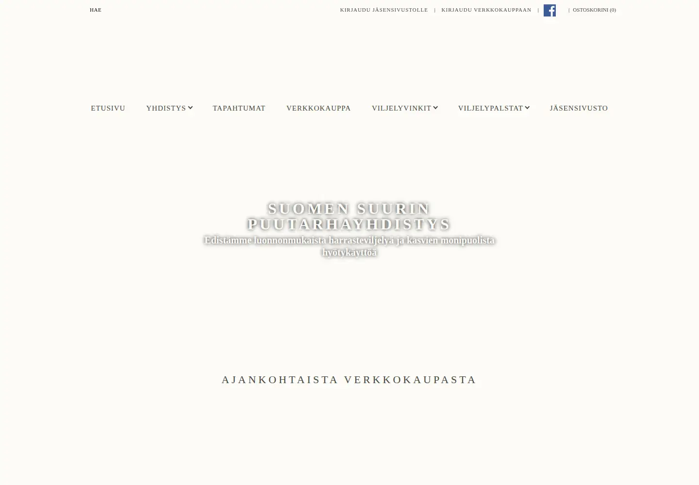 Screenshot of hyotykasviyhdistys.fi