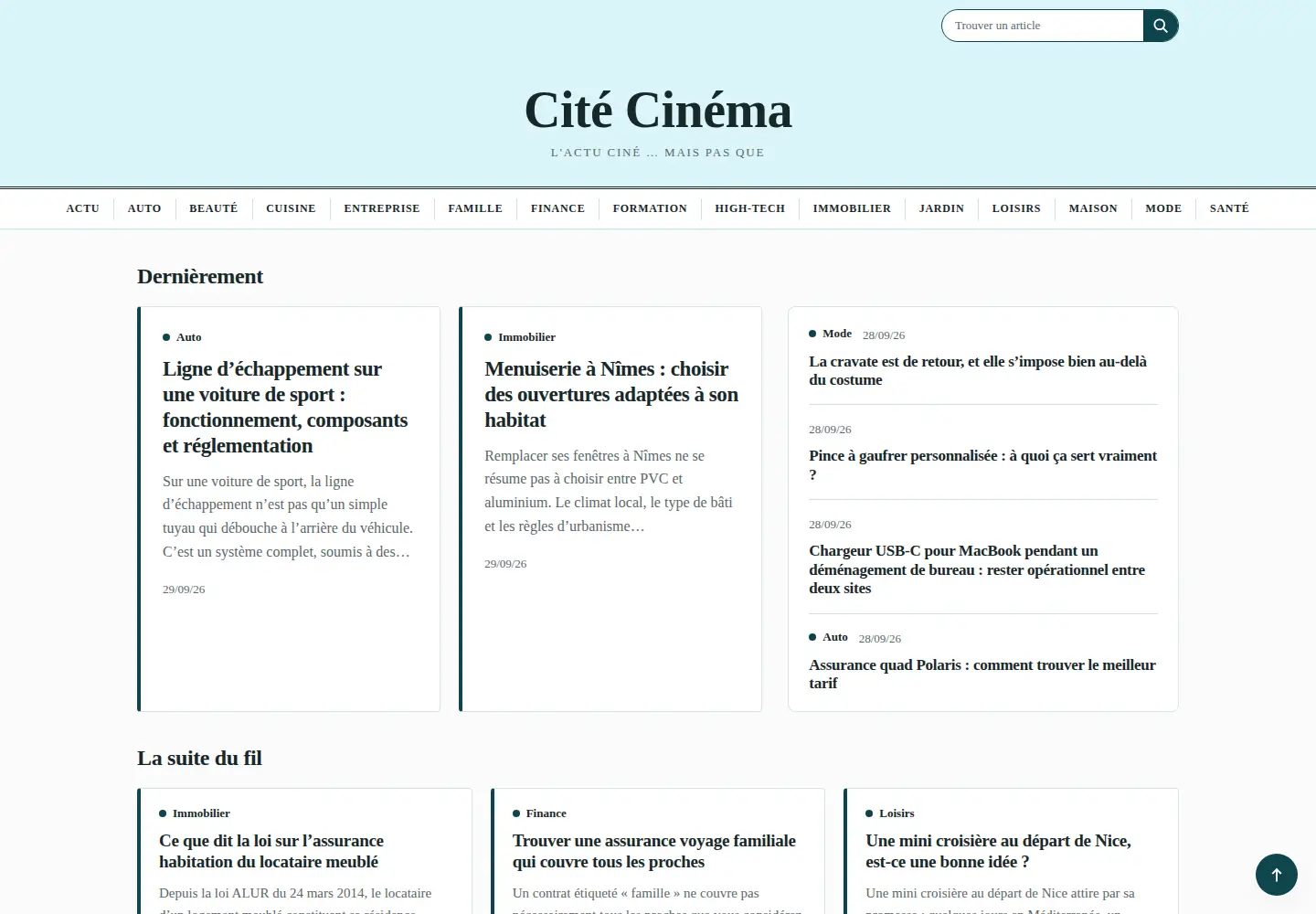 Screenshot of citecinema.com