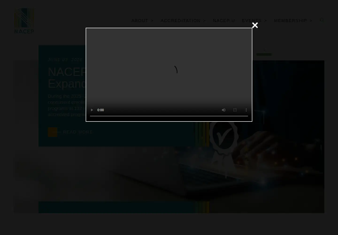 Screenshot of nacep.org