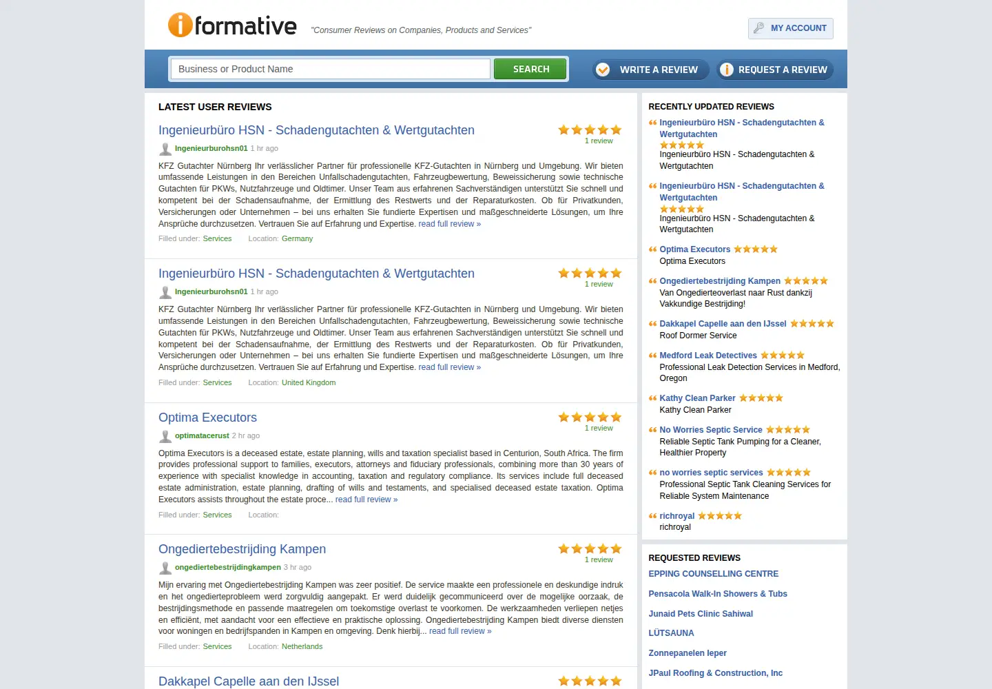 Screenshot of iformative.com