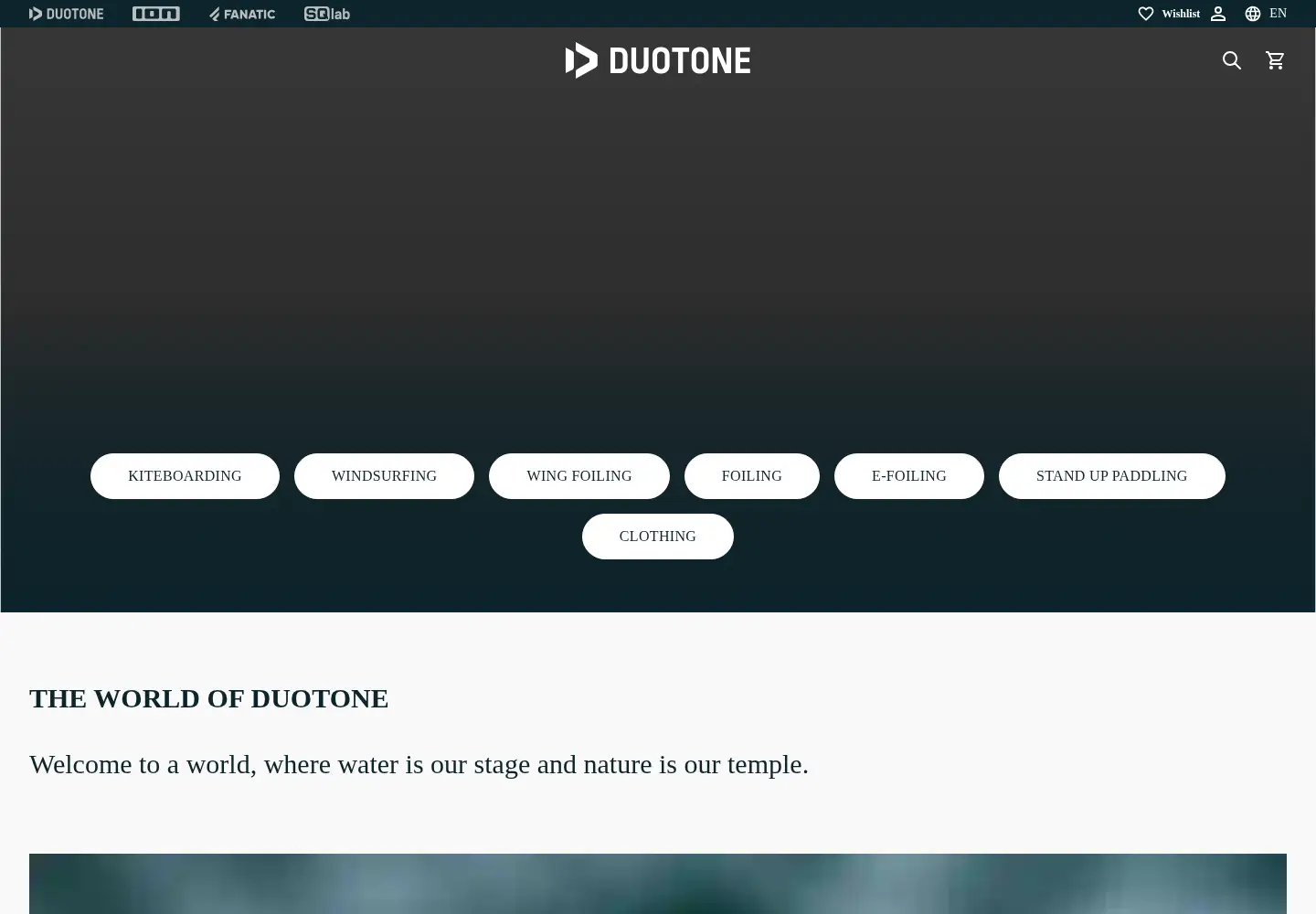 Screenshot of duotonesports.com