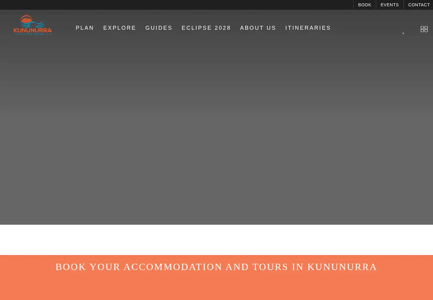 Screenshot of visitkununurra.com
