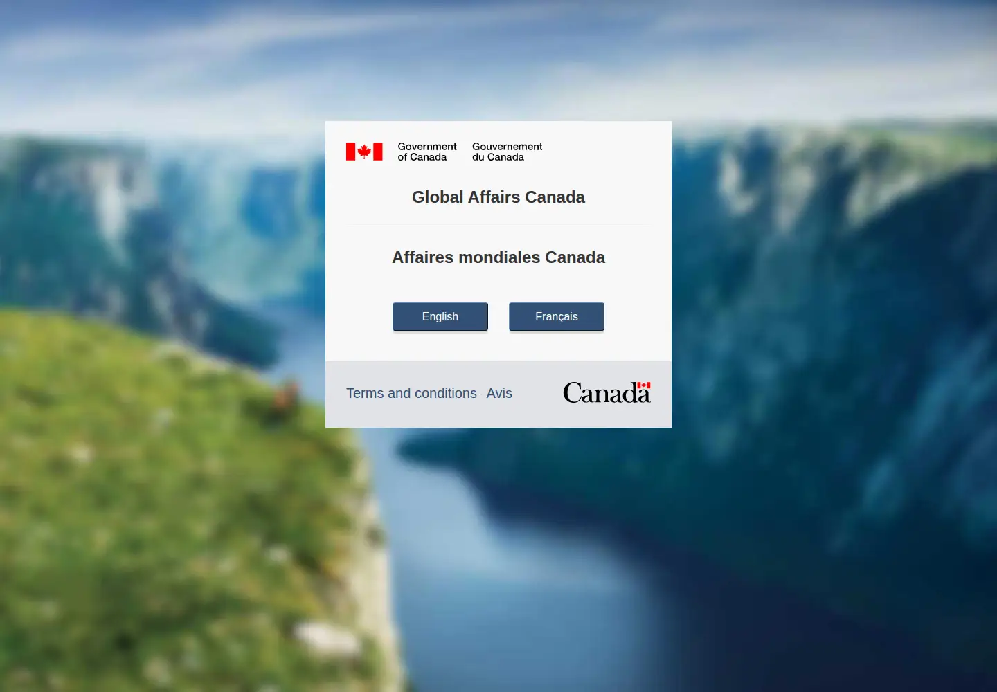 Screenshot of international.gc.ca