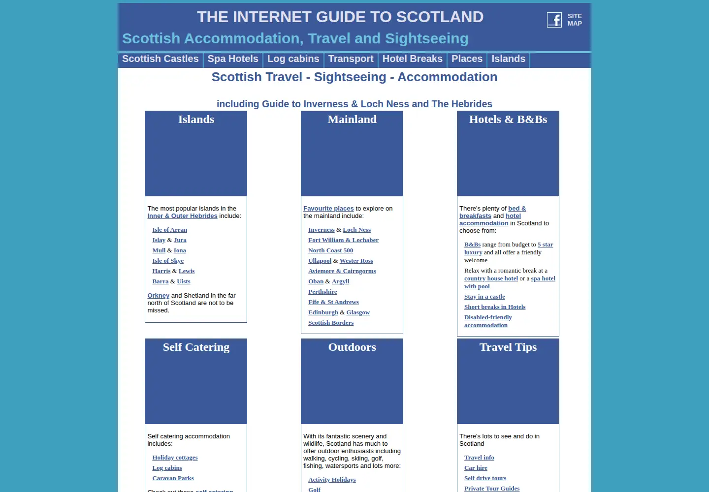Captured homepage of scotland-inverness.co.uk in the current scan