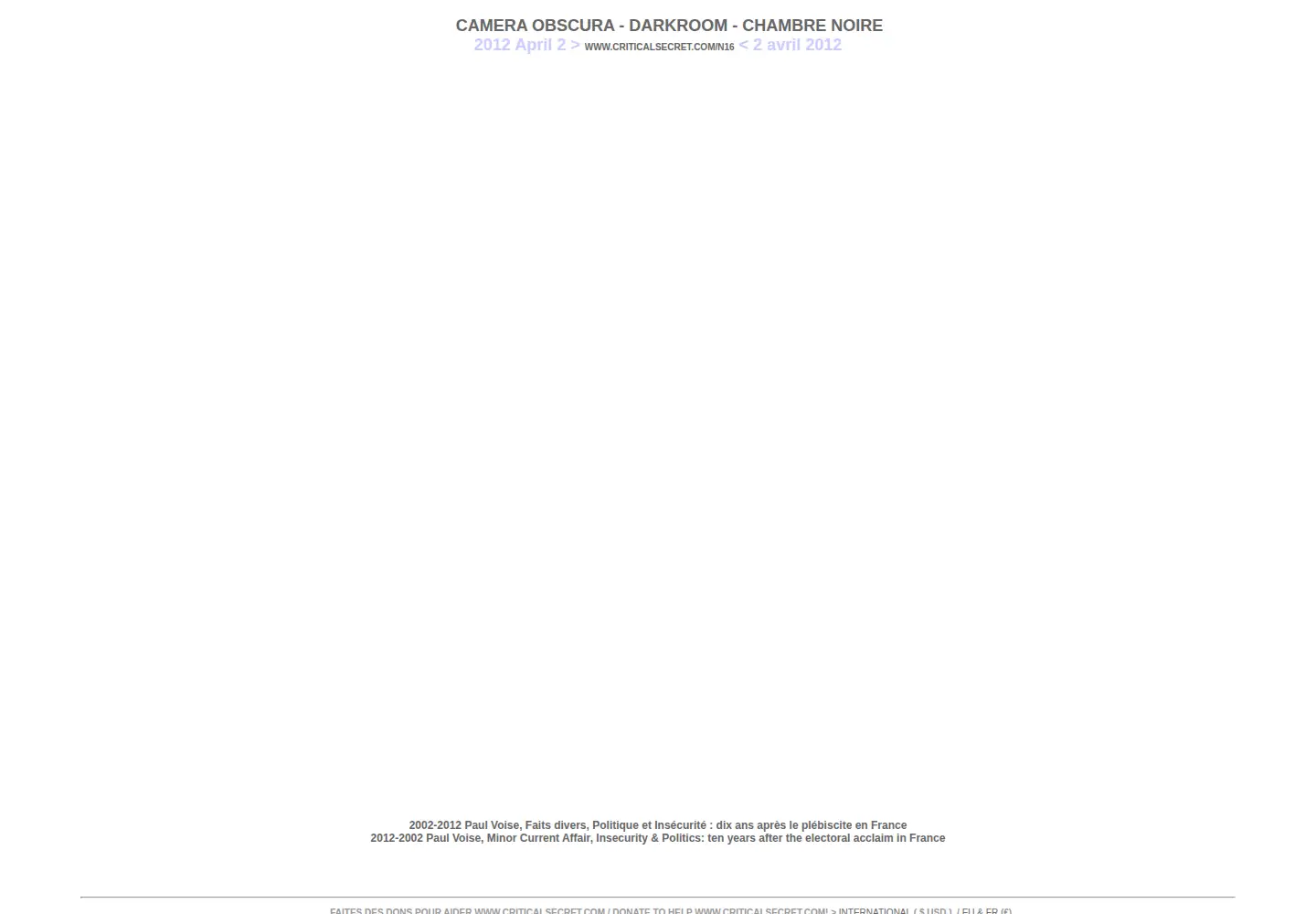 Screenshot of criticalsecret.com