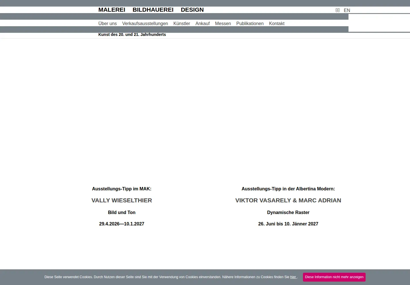 Screenshot of galerie-albertina.at