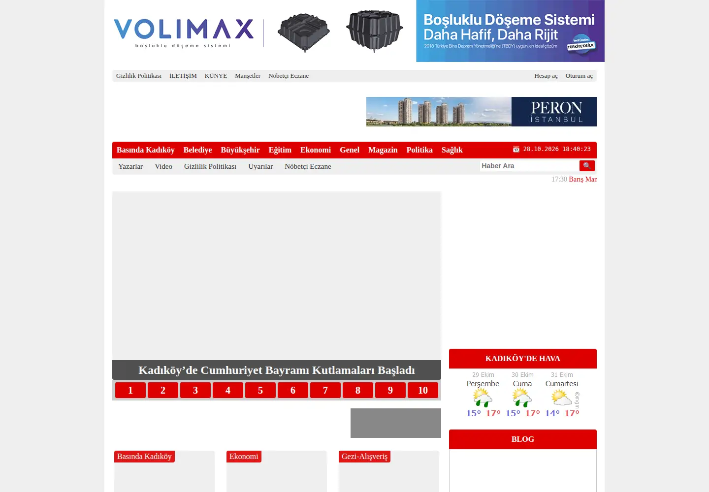 Screenshot of kadikoygazetesi.com