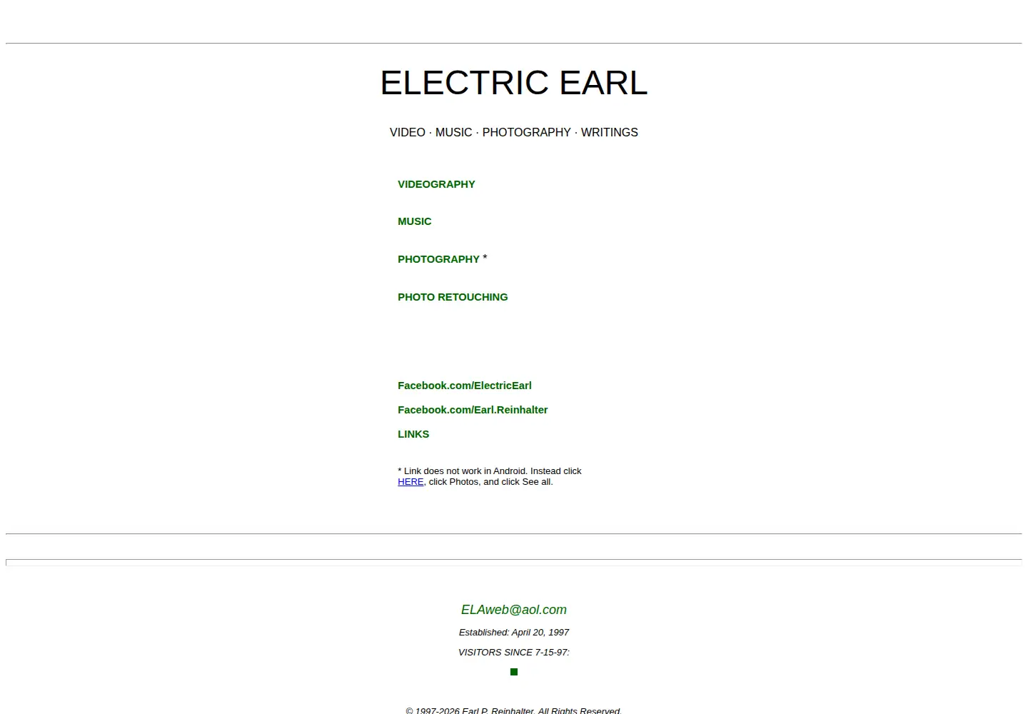 Screenshot of electricearl.com