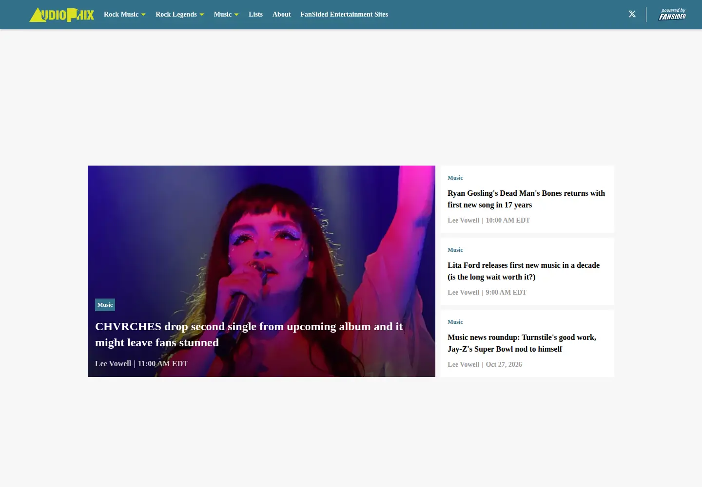 Screenshot of audiophix.com