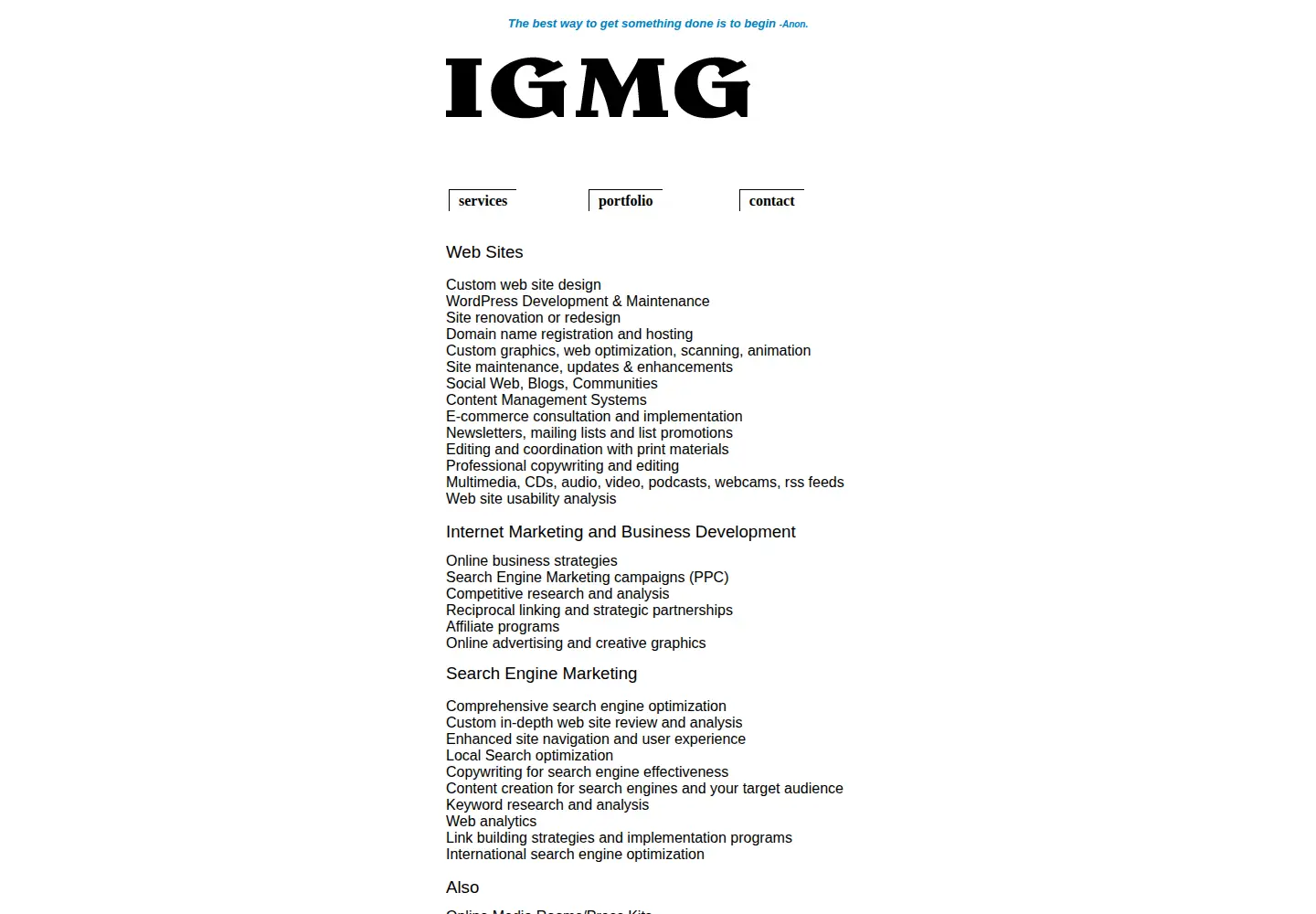 Screenshot of igorilla.com
