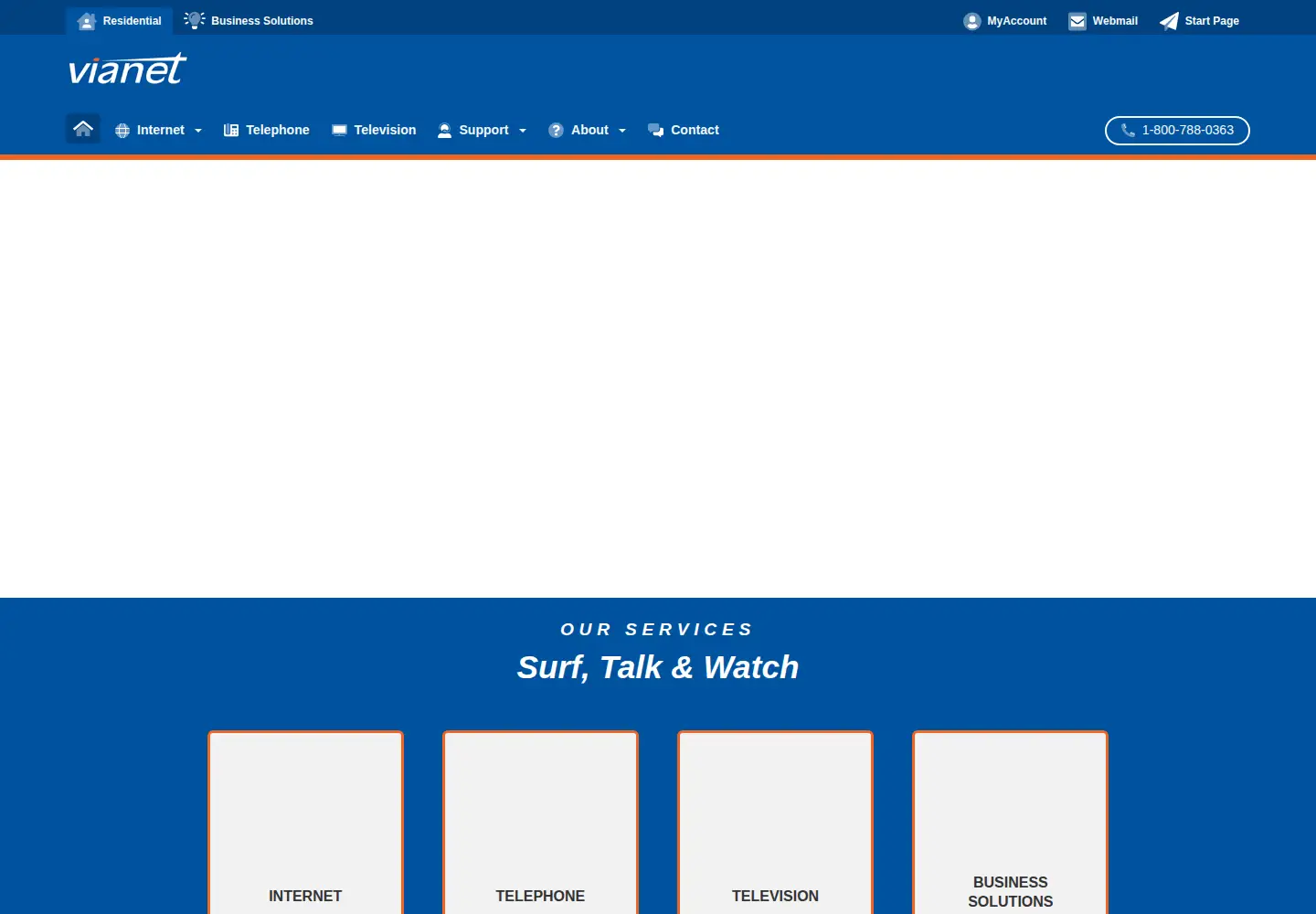 Screenshot of vianet.ca