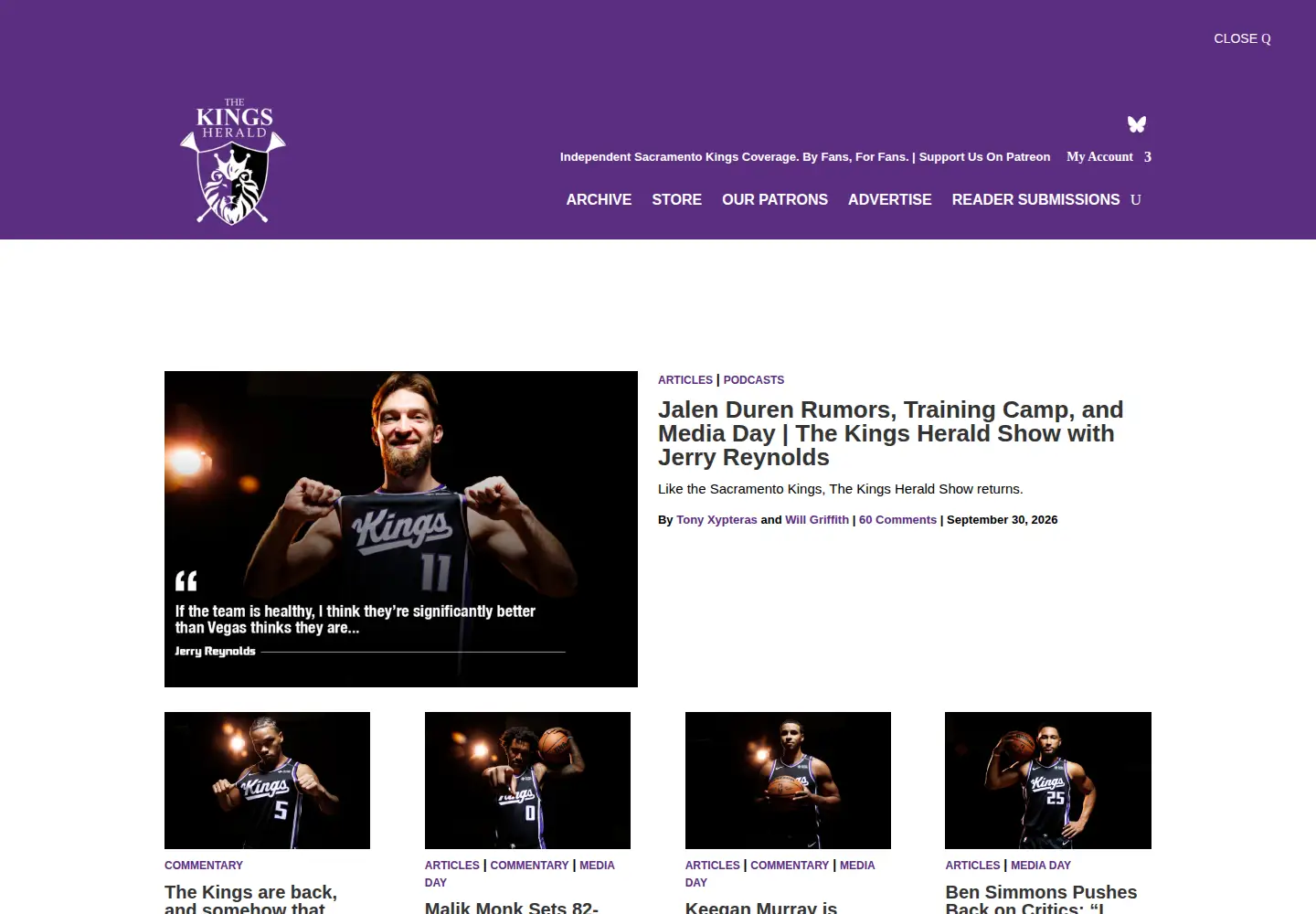 Screenshot of sactownroyalty.com