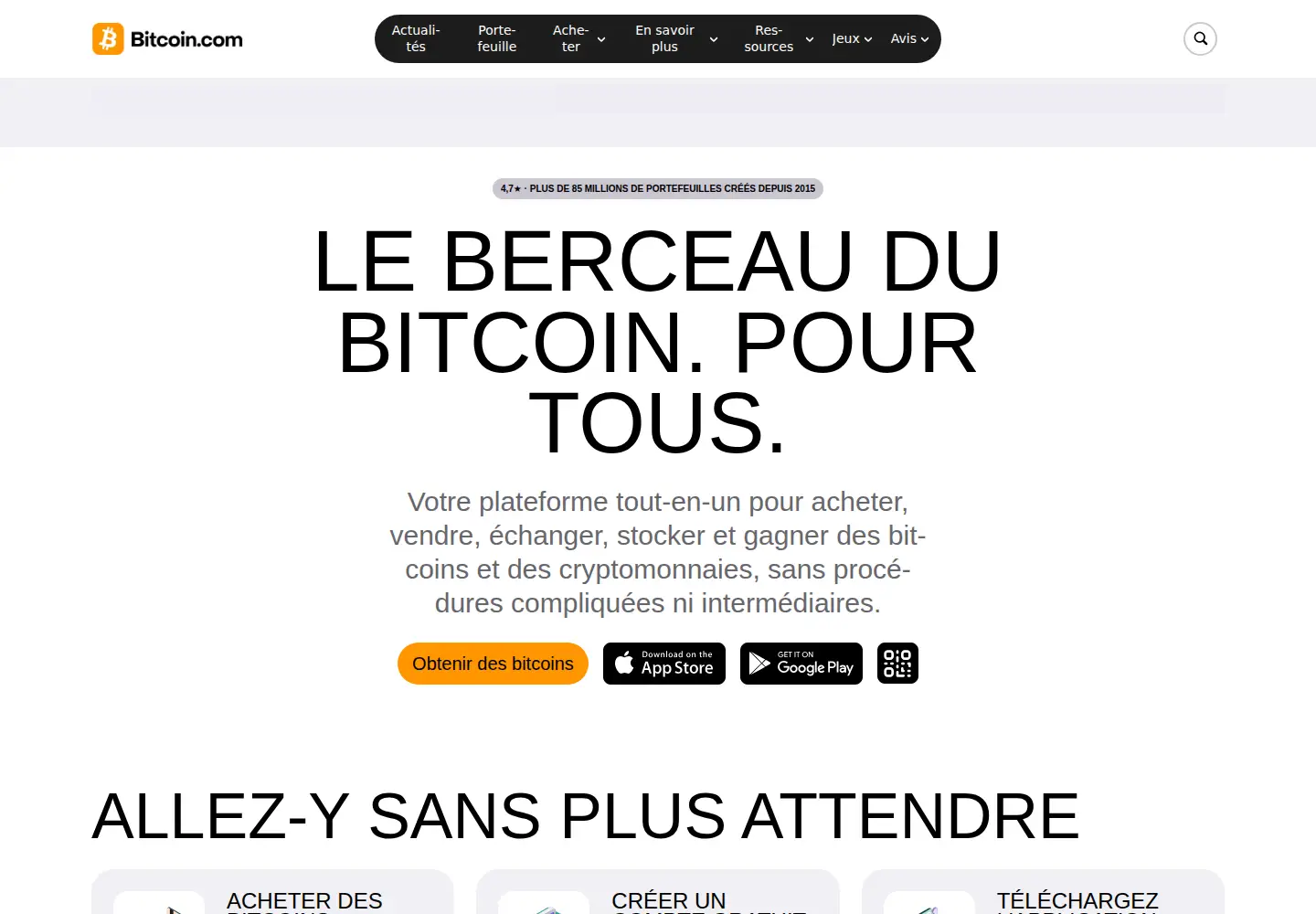 Screenshot of bitcoin.com