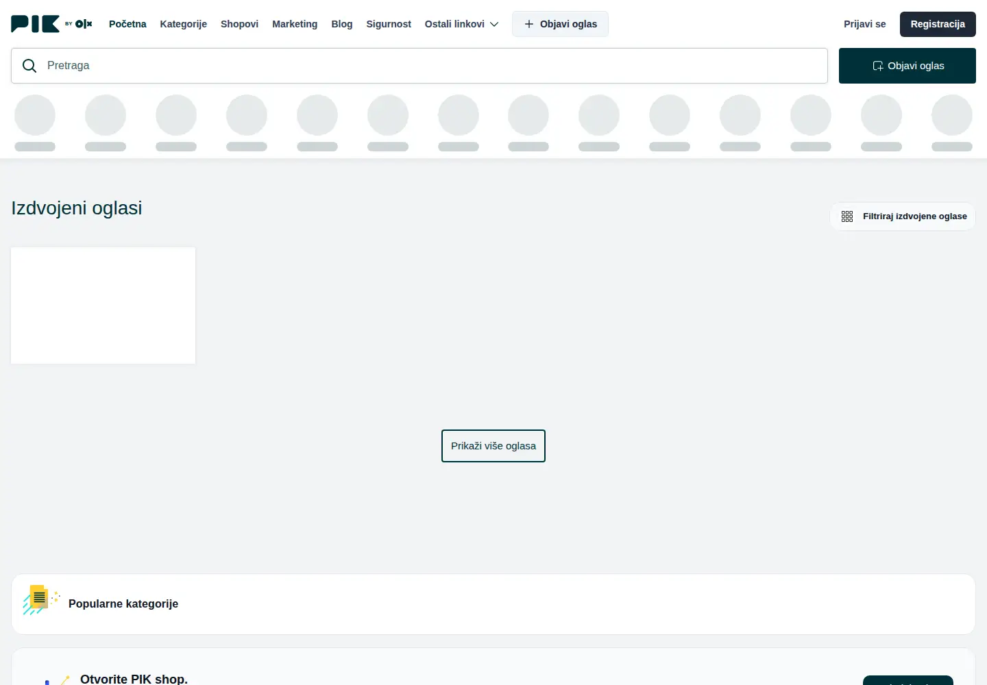 Screenshot of olx.ba