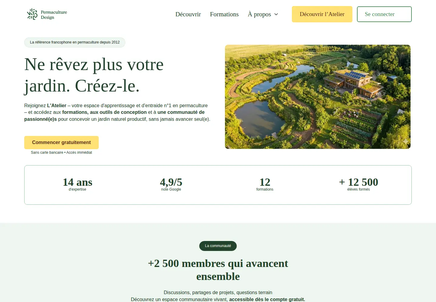 Screenshot of permaculturedesign.fr