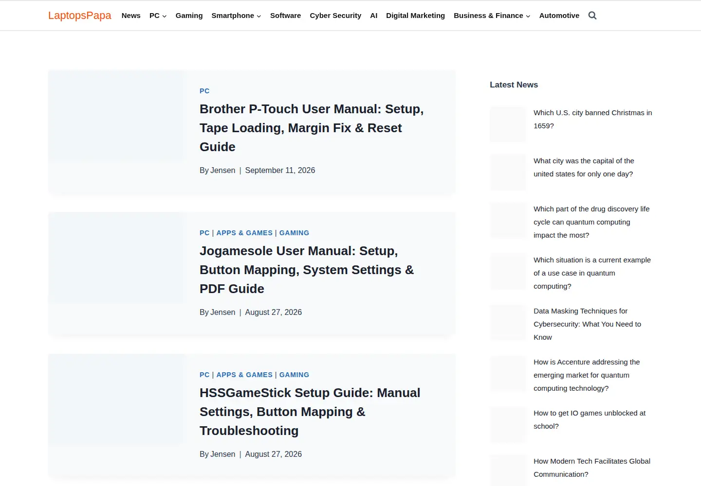 Screenshot of laptopspapa.com