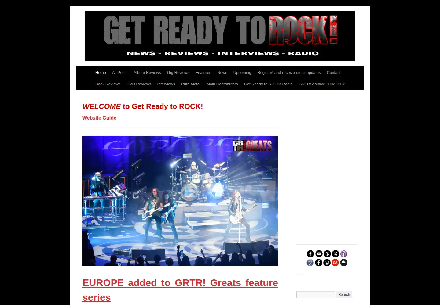 Screenshot of getreadytorock.me.uk