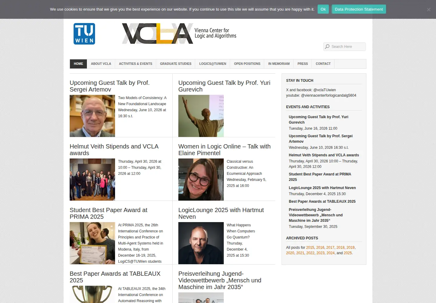 Screenshot of vcla.at