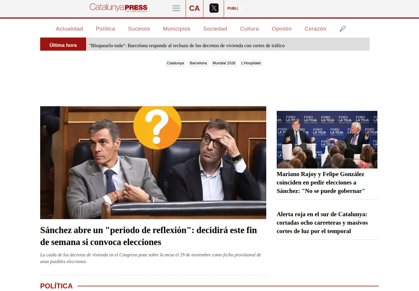 Screenshot of catalunyapress.es