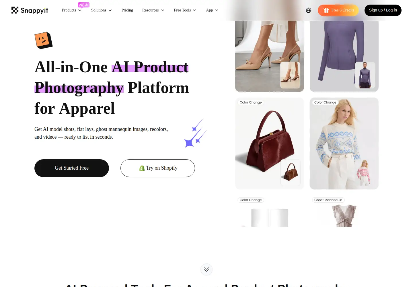Screenshot of snappyit.ai