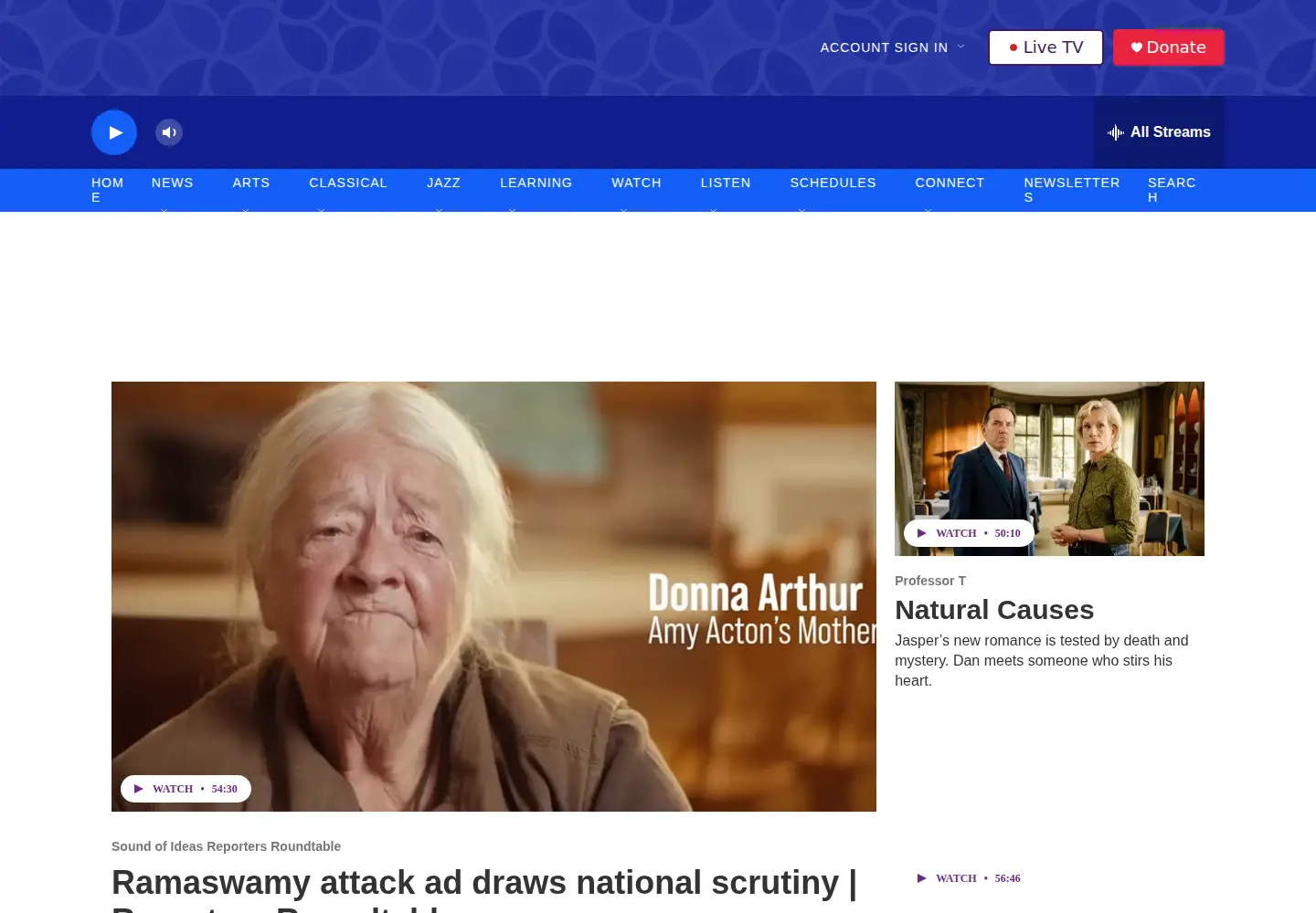 Screenshot of wviz.org