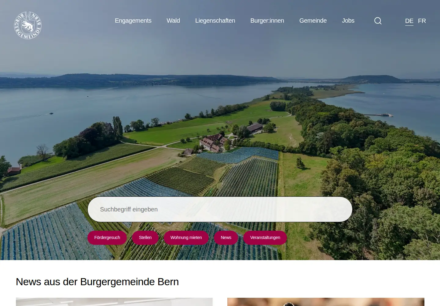 Screenshot of bgbern.ch