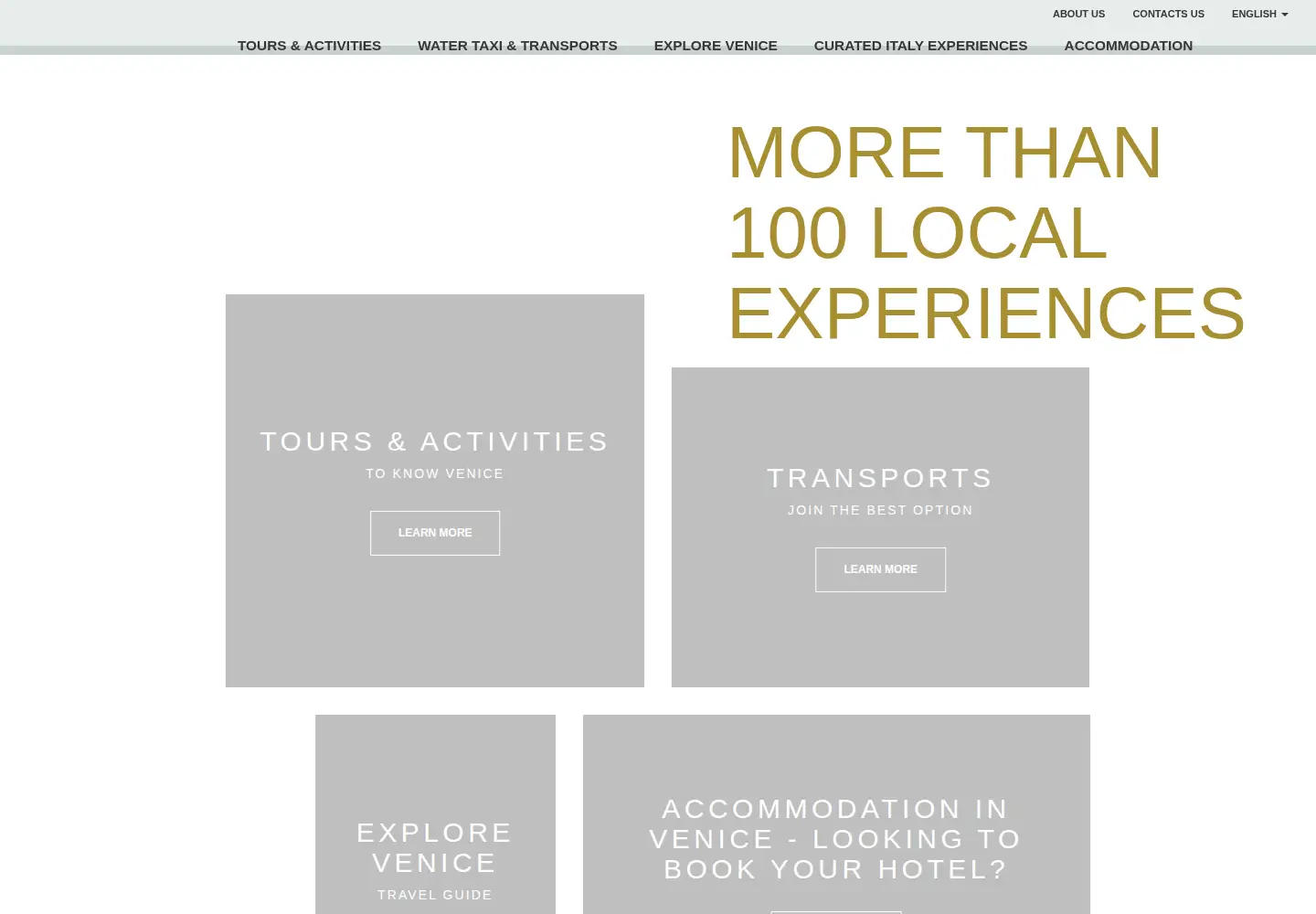 Captured homepage of venicewelcome.com in the current scan