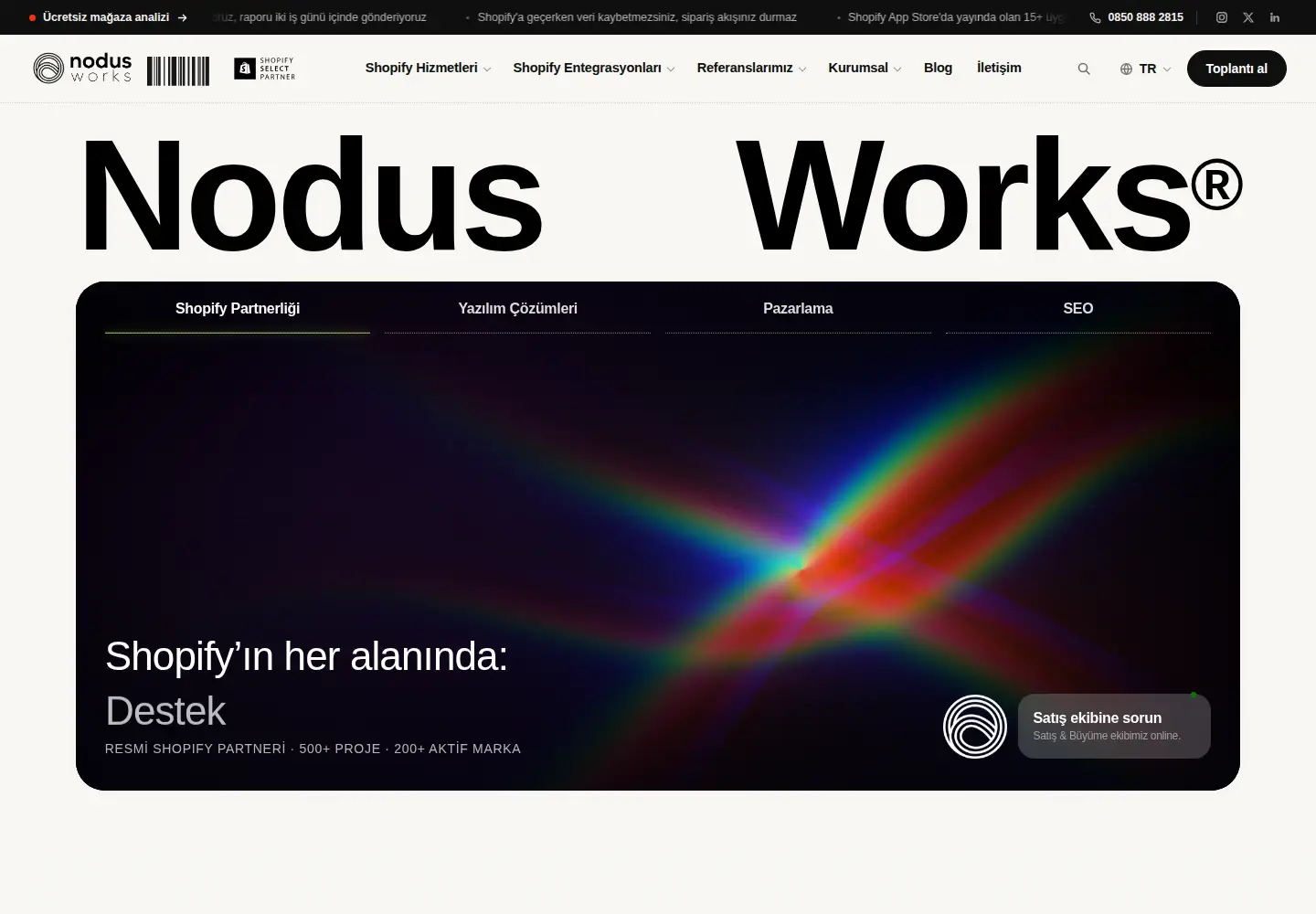 Screenshot of nodusworks.com