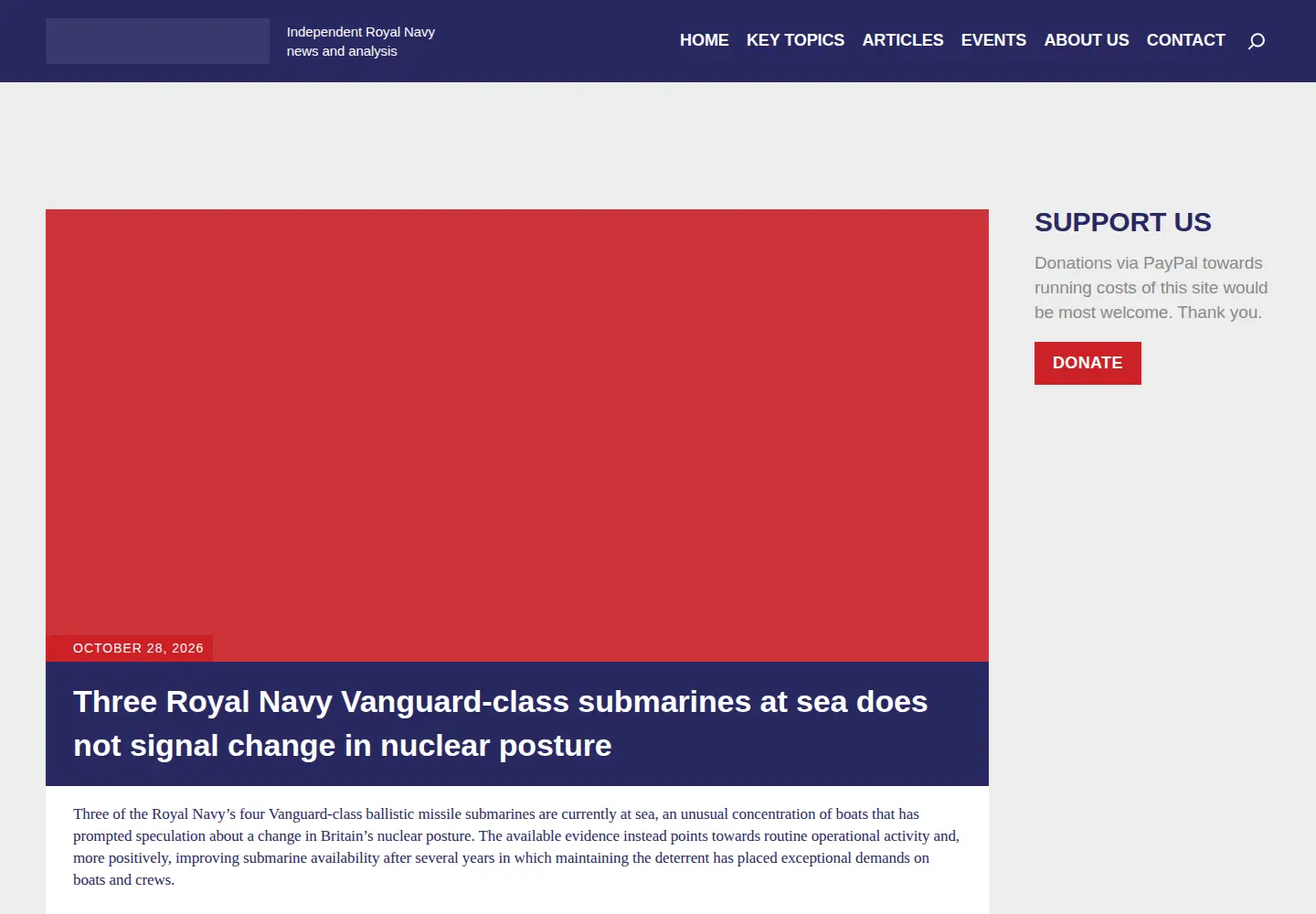 Screenshot of savetheroyalnavy.org