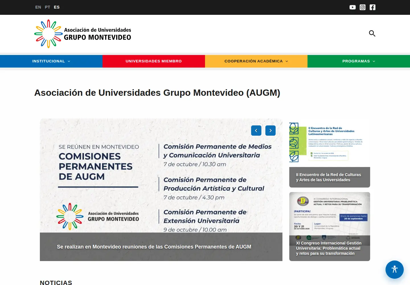 Screenshot of grupomontevideo.org