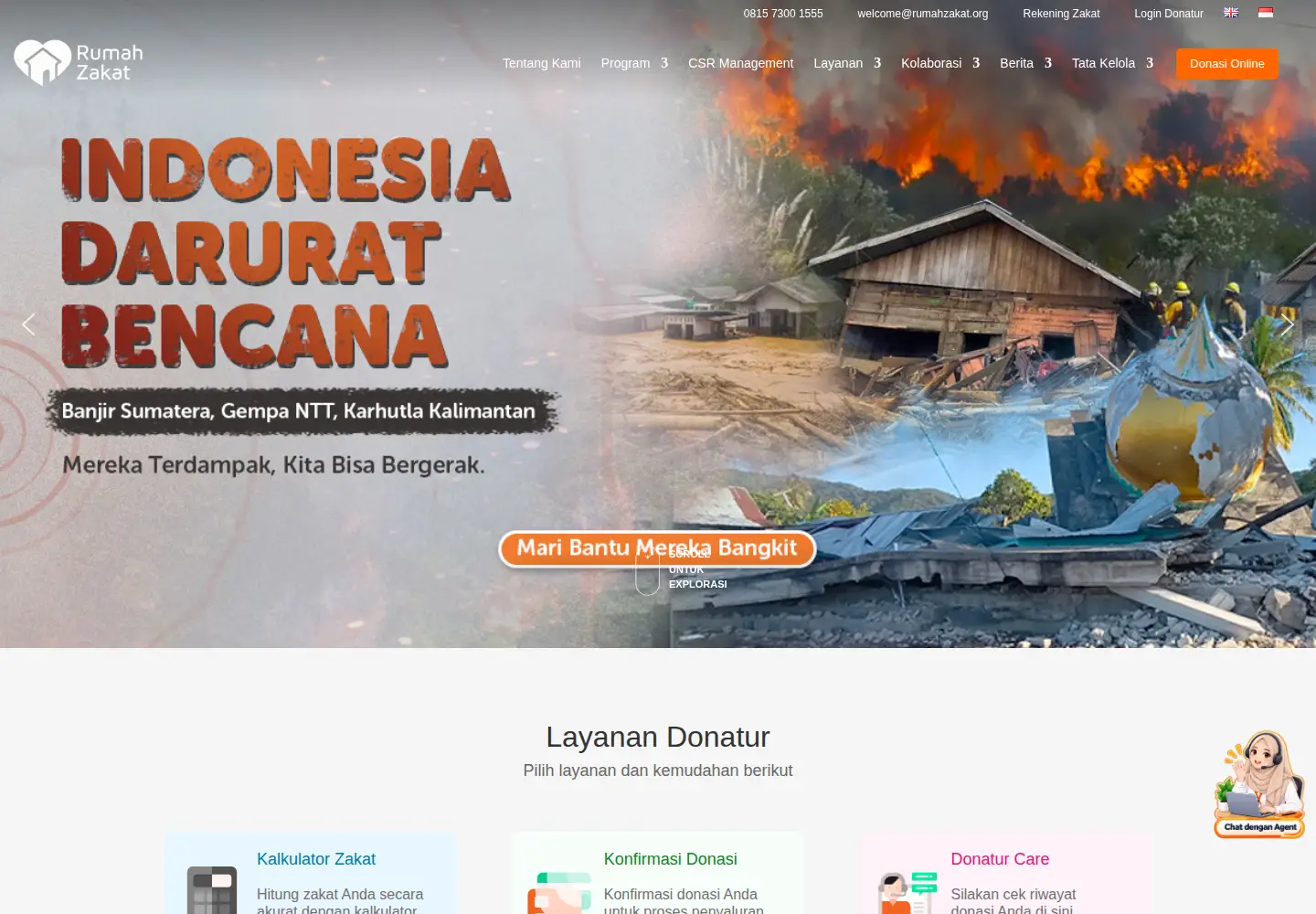 Screenshot of rumahzakat.org