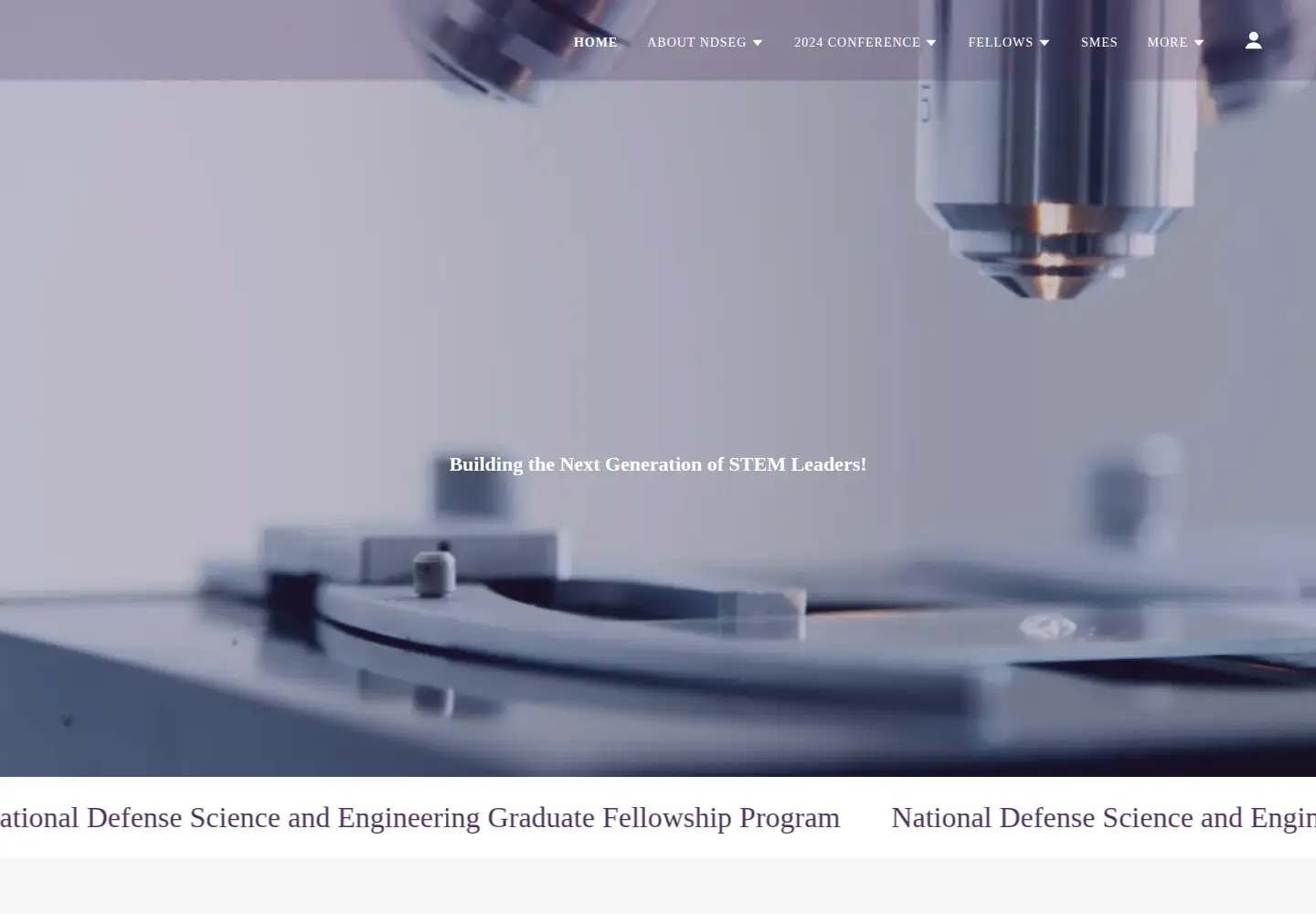Screenshot of ndseg.org