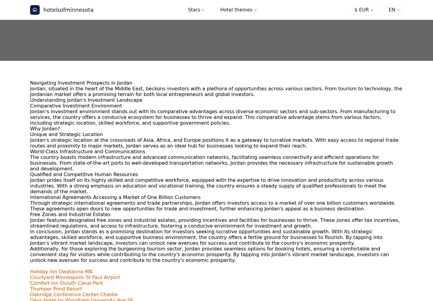 Screenshot of jordaninvestment.com
