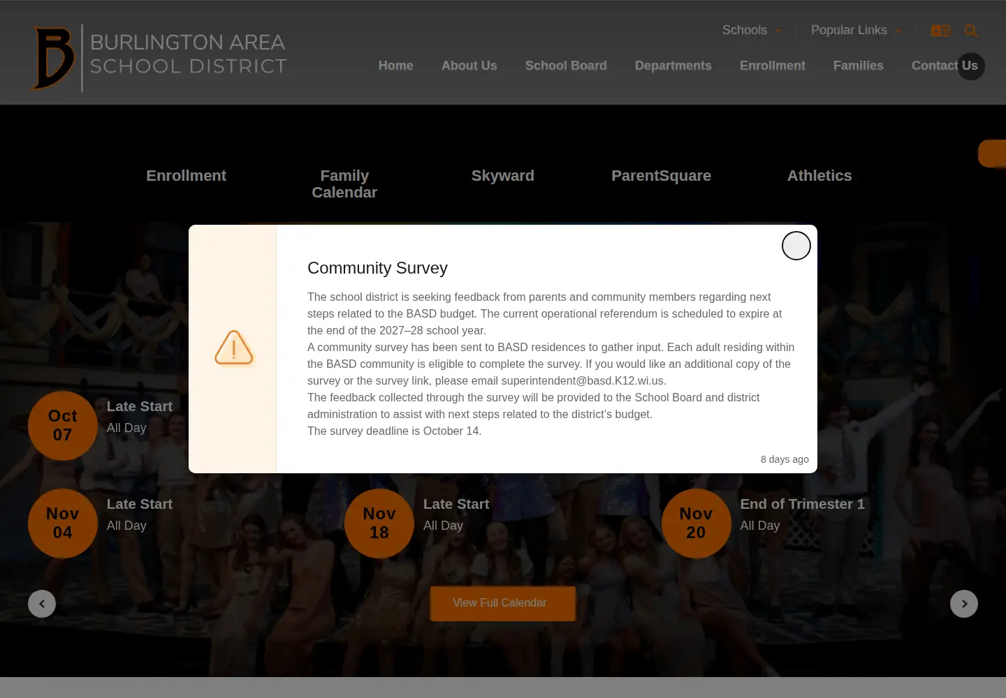 Screenshot of basd.k12.wi.us